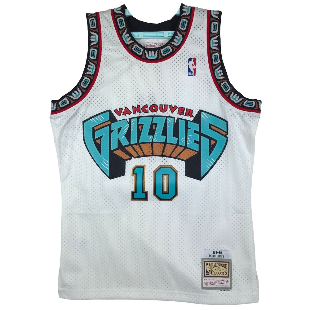 Mike Bibby Vancouver Grizzlies Mitchell & Ness Medium Jersey 1998-99 White NWT